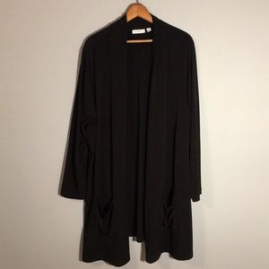 Susan Graver long sleeve cardigan